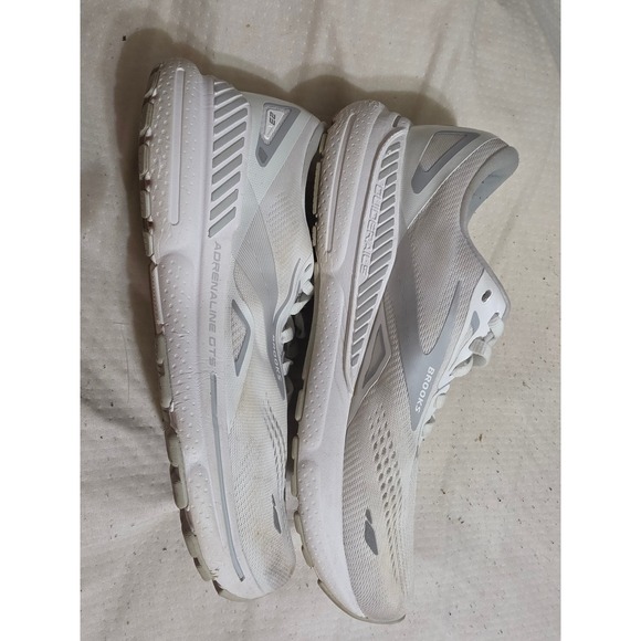 Brooks Adrenaline GTS 23 Mens 11 White Grey Running Shoes 1203811B104 main image 8